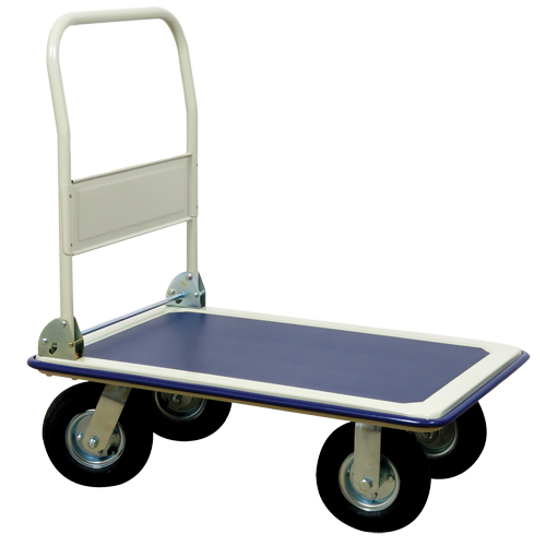 Chariot &agrave; plateforme avec poign&eacute;e pliante, Acier, 660 lb, 35" lo x 23" la, Hauteur 43,5" Moffatt Supply & Specialties