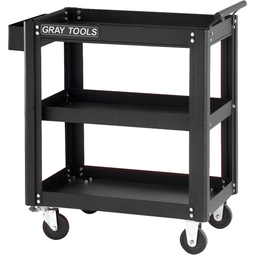 Utility Cart, 19-1/4" L x 27-1/2" W x 32-3/4" H, Grey Moffatt Supply & Specialties