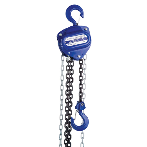 Chain Hoist, 10' Lift, 3000 lbs. (1.5 tons) Capacity, Load Chain Grade 80 Chain Moffatt Supply & Specialties