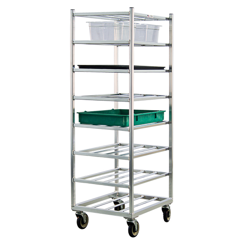 Shelf Cart, 8 Tiers, 20-7/8" W x 67" H x 27" D, 600 lbs. Capacity Moffatt Supply & Specialties