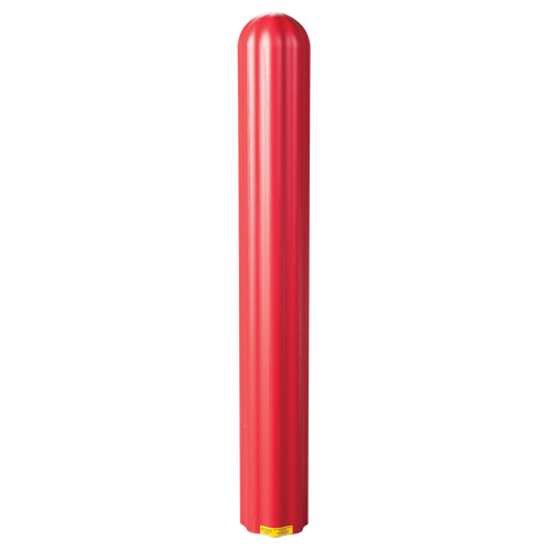 Ribbed Bollard Cover, 6" Dia. x 56" L, Red Moffatt Supply & Specialties