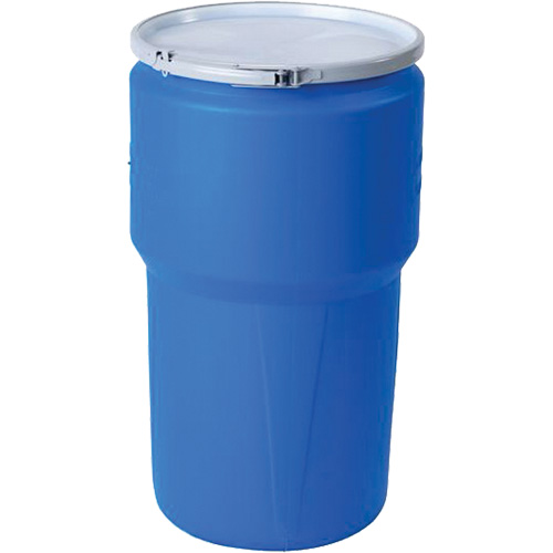 Nestable Polyethylene Drum, 14 US gal (11.7 imp. gal.), Open Top, Blue Moffatt Supply & Specialties
