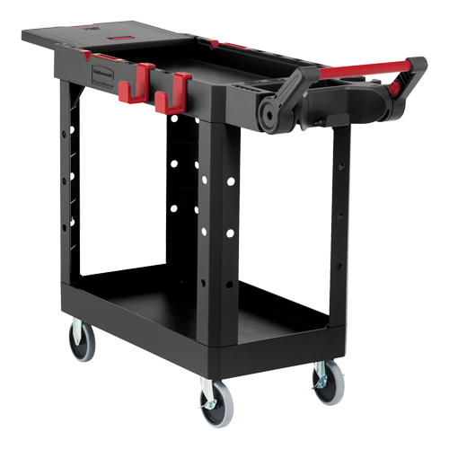 Heavy-Duty Adaptable Utility Cart, 2 Tiers, 25-1/5" x 36" x 51-1/2", 500 lbs. Capacity Moffatt Supply & Specialties
