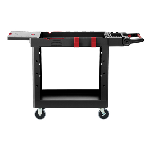 Heavy-Duty Adaptable Utility Cart, 2 Tiers, 17-3/4" x 36" x 46-1/5", 500 lbs. Capacity Moffatt Supply & Specialties