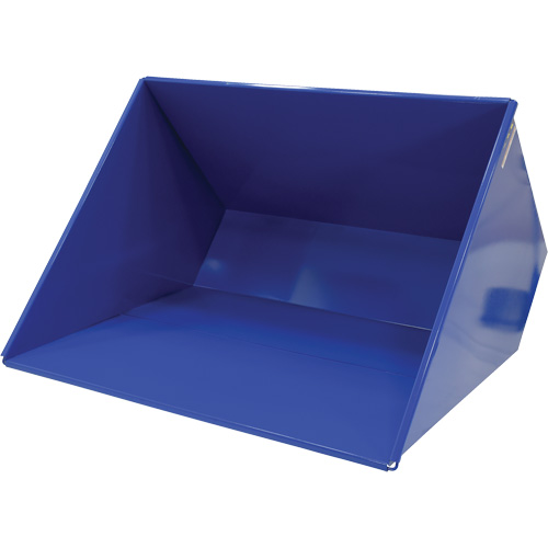 Self-Dumping Hopper, Steel, 3 cu.yd., Blue Moffatt Supply & Specialties