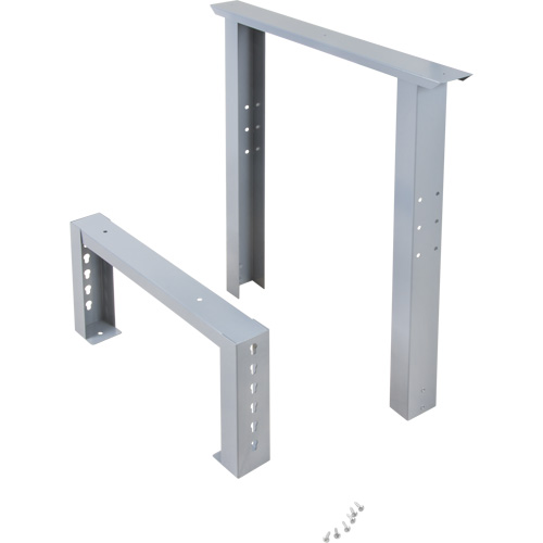 Pattes d'&eacute;tabli pour service industriel, Acier, 24" p x 34" h, Simple Moffatt Supply & Specialties