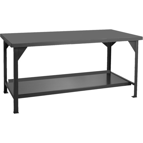 Heavy-Duty Workbench, 48" W x 30" D x 34" H, 4000 lbs. Capacity Moffatt Supply & Specialties