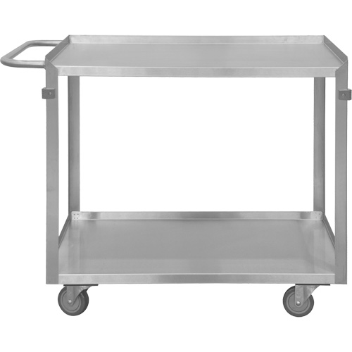 Chariot avec tablettes de calibre industriel, 2 Tiers, 22-1/2" la x 34" h x 42-7/16" p, Capacit&eacute; 600 lb Moffatt Supply & Specialties