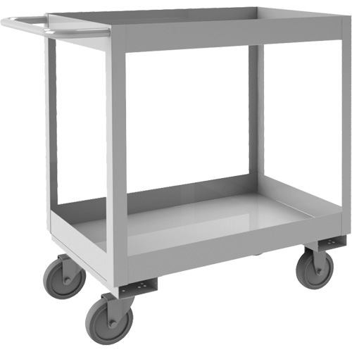 Chariot avec tablettes de calibre industriel, 2 Tiers, 16" la x 34" h x 36-7/16" p, Capacit&eacute; 600 lb Moffatt Supply & Specialties