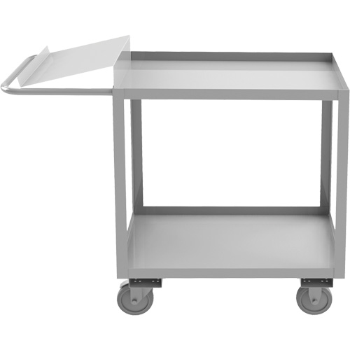 Industrial Grade Order Picking Cart, 39" H x 18-1/8" W x 45" D, 2 Shelves, 1200 lbs. Capacity Moffatt Supply & Specialties