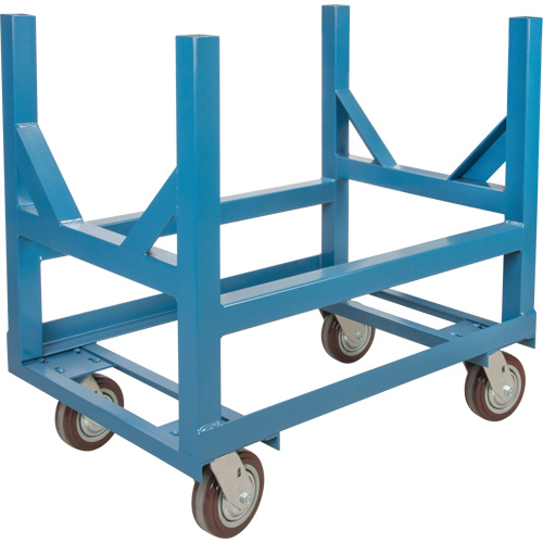 Pipe & Bar Cradle Truck, 36" L x 24" W x 34" H, 2500 lbs. Capacity, Polyurethane Wheels Moffatt Supply & Specialties