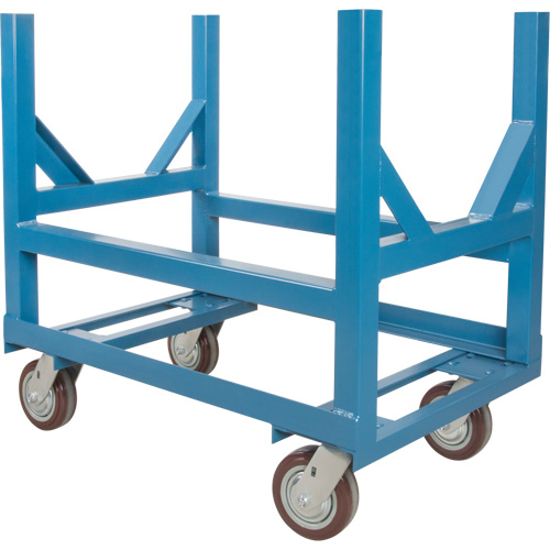 Pipe & Bar Cradle Truck, 36" L x 24" W x 34" H, 2500 lbs. Capacity, Polyurethane Wheels Moffatt Supply & Specialties