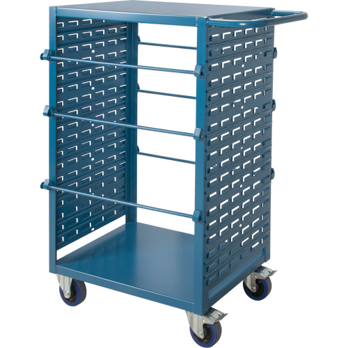 Chariot mobile pour mat&eacute;riaux bobin&eacute;s, Acier, 6 Montants, 21" la x 48" h x 38" p, Capacit&eacute; de 1200 lb Moffatt Supply & Specialties