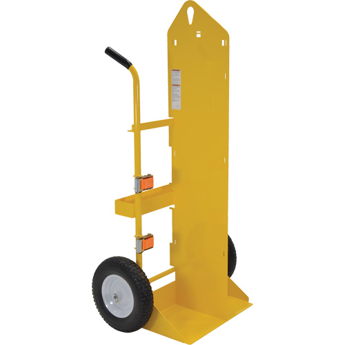 Chariot pour chalumeau et bouteille &agrave; gaz, Roues Rempli de mousse, Base de 23-13/16" la x 22-13/16" lo, 500 lb Moffatt Supply & Specialties