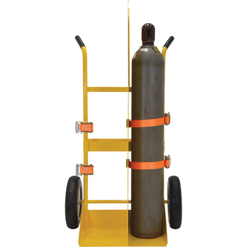Chariot pour chalumeau et bouteille &agrave; gaz, Roues Rempli de mousse, Base de 23-13/16" la x 22-13/16" lo, 500 lb Moffatt Supply & Specialties