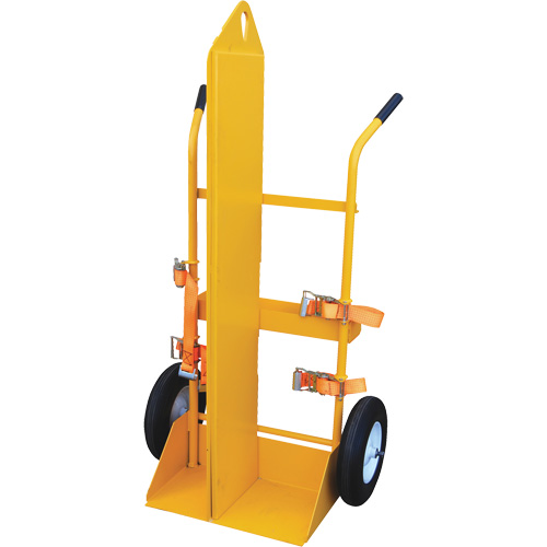 Welding Cylinder Torch Cart, Foam-Filled Wheels, 23-1/8" W x 22-13/16" L Base, 500 lbs. Moffatt Supply & Specialties