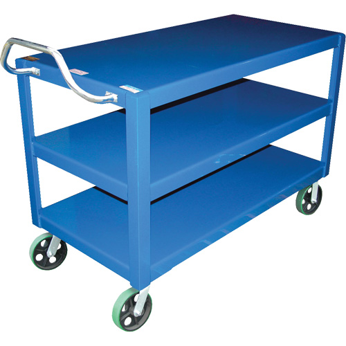 Ergo-Handle Cart, 4000 lbs. Capacity, Steel, 24-1/2" W x 41" H x 54-7/8" D, Lip Down Moffatt Supply & Specialties