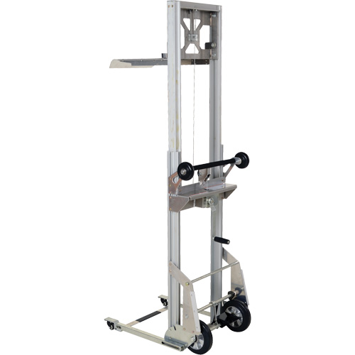 Portable Aluminum Load Lifter, Foot Pump Operated, 200 lbs. Capacity, 61" Max Lift Moffatt Supply & Specialties