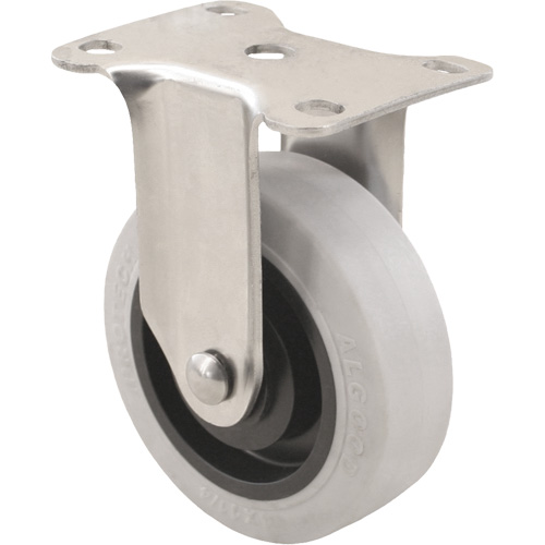 Roulette 2309, Fixe, 4" (101,6 mm), Gris Envirothane, 350 lb (158,8 kg) Moffatt Supply & Specialties