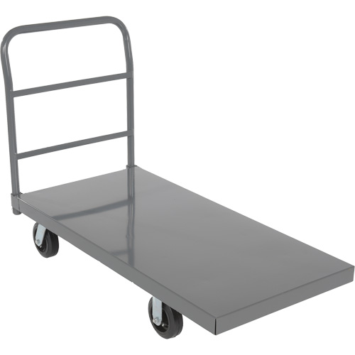 Chariot &agrave; plateforme, 48" lo x 24" la x Capacit&eacute; 2000 lb, Roues en Caoutchouc Moffatt Supply & Specialties