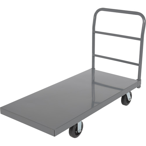 Chariot &agrave; plateforme, 48" lo x 24" la x Capacit&eacute; 2000 lb, Roues en Caoutchouc Moffatt Supply & Specialties