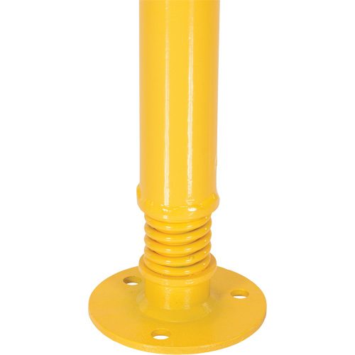 Borne de protection &agrave; ressort, Acier, 42" h x 2-1/8" la, Jaune Moffatt Supply & Specialties