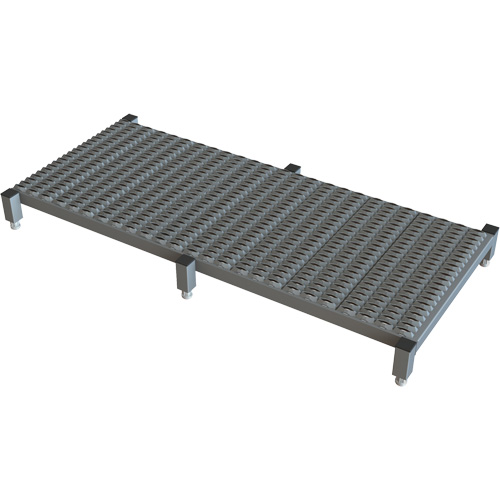 Plateforme de travail en une &eacute;tape &agrave; hauteur r&eacute;glable, 24" la x 59" pr, Capacit&eacute; de 800 lb, Enti&egrave;rement soud&eacute; Moffatt Supply & Specialties