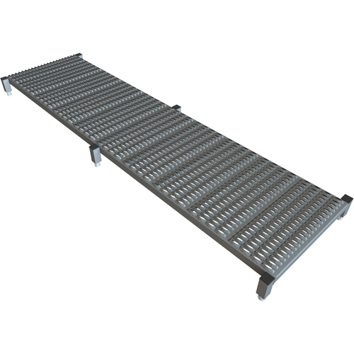 Plateforme de travail en une &eacute;tape &agrave; hauteur r&eacute;glable, 24" la x 97" pr, Capacit&eacute; de 800 lb, Enti&egrave;rement soud&eacute; Moffatt Supply & Specialties