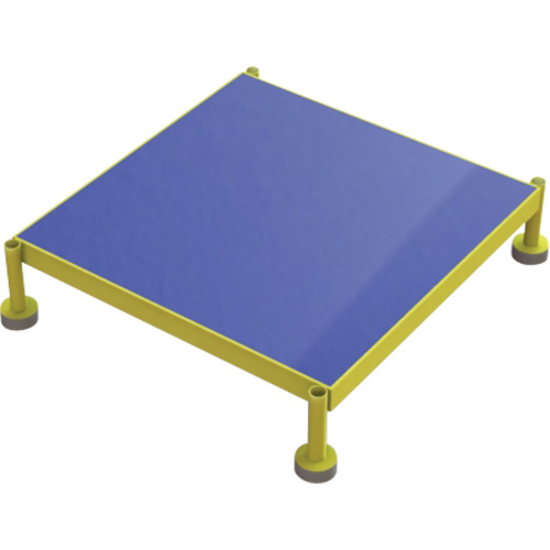 Plateforme de travail en une &eacute;tape &agrave; hauteur r&eacute;glable, 24" la x 24" pr, Capacit&eacute; de 800 lb, Enti&egrave;rement soud&eacute; Moffatt Supply & Specialties