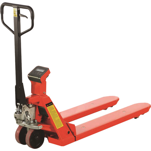 Eco Weigh-Scale Pallet Truck, 45" L x 22.5" W, 4400 lbs. Cap. Moffatt Supply & Specialties