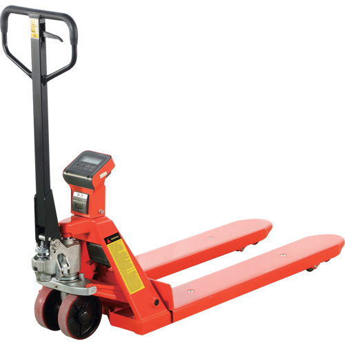 Eco Weigh-Scale Pallet Truck with Thermal Printer, 45" L x 22.5" W, 4400 lbs. Cap. Moffatt Supply & Specialties