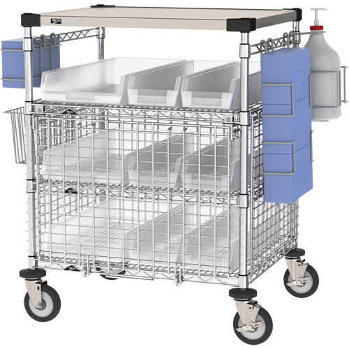 PPE Check-In Station, Stainless Steel, 43" x 40" x 24", 900 lbs. Capacity Moffatt Supply & Specialties