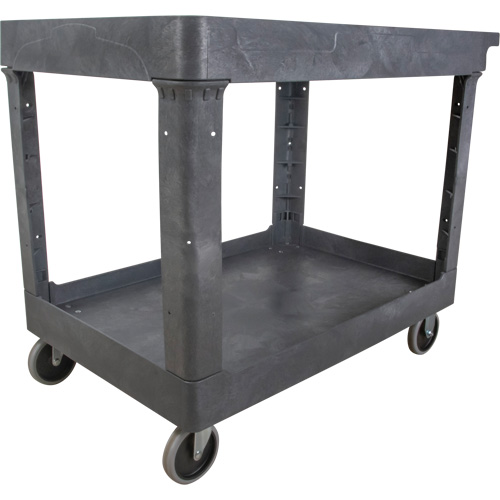 Utility Service Cart, 2 Tiers, 24-5/8" x 32-1/2" x 40", 550 lbs. Capacity Moffatt Supply & Specialties