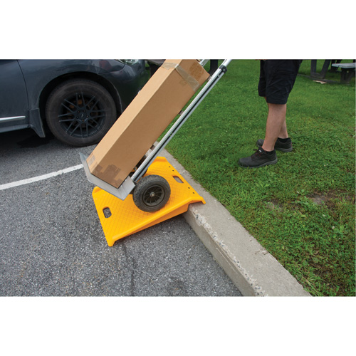 Rampe de trottoir portable en poly pour diable, Capacit&eacute; de 1000 lb, 27" la x 27" lo Moffatt Supply & Specialties