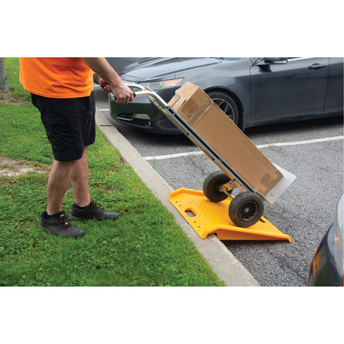 Rampe de trottoir portable en poly pour diable, Capacit&eacute; de 1000 lb, 27" la x 27" lo Moffatt Supply & Specialties
