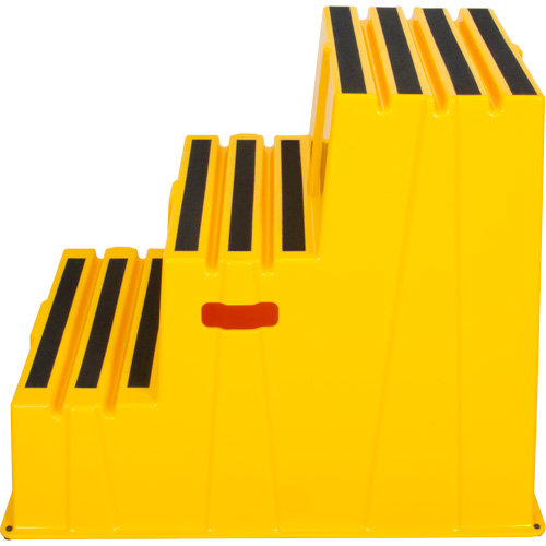 Escabeau industriel, 3 marches, 34-13/16" x 22-7/16" x Hauteur 28-1/2" Moffatt Supply & Specialties