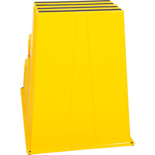 Escabeau industriel, 3 marches, 34-13/16" x 22-7/16" x Hauteur 28-1/2" Moffatt Supply & Specialties