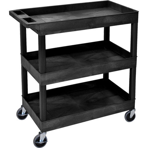 Tub Cart, 3 Tiers, 35-1/4" x 36-1/4" x 18", 300 lbs. Capacity Moffatt Supply & Specialties