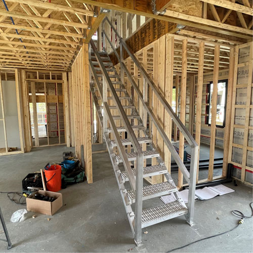 3-5 Step Telescopic Aluminum Smart Stairs Moffatt Supply & Specialties