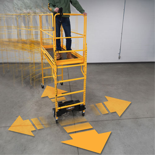 Syst&egrave;me de motorisation pour &eacute;chafaudage Climb-N-Go Moffatt Supply & Specialties