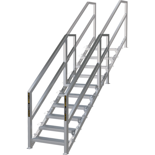 SmartStairs 6-10 Steps Modular Construction Stair System, 75" H Moffatt Supply & Specialties
