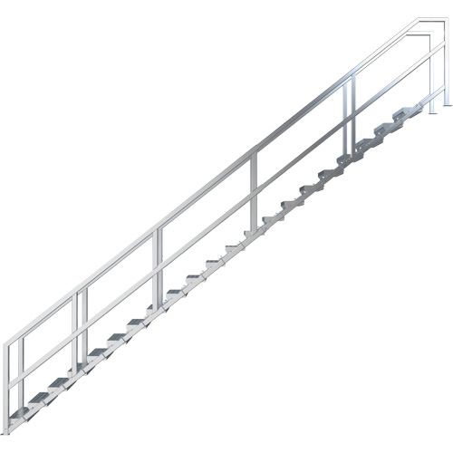 Syst&egrave;me d'escalier modulaire pour la construction de 17-21 marches SmartStairs, 157-1/2" ha Moffatt Supply & Specialties