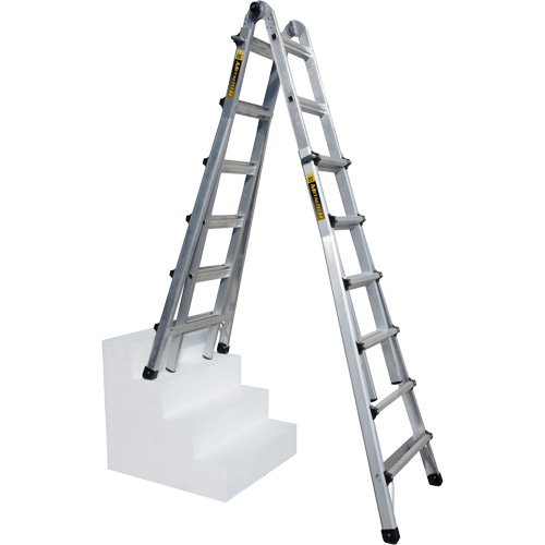 Telescoping Multi-Position Ladder, Aluminum, 300 lbs. Moffatt Supply & Specialties