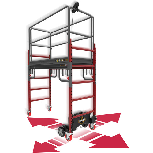 Complete Motorized Buildman 6' Baker Scaffold Kit, 31" D x 118-3/4" H Moffatt Supply & Specialties