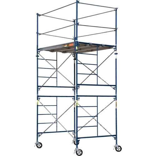 Tour d'&eacute;chafaudage compl&egrave;te avec roulettes, 69-1/2" p x 178" h Moffatt Supply & Specialties
