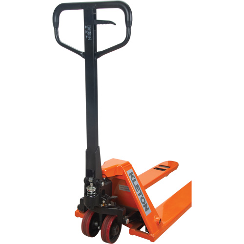 Low Profile Hydraulic Pallet Trucks, 48" L x 20.5" W, 3300 lbs. Cap. Moffatt Supply & Specialties