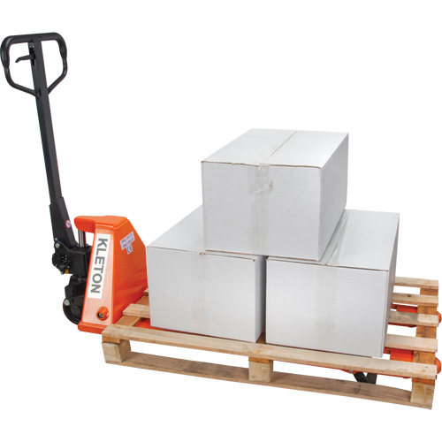 Low Profile Hydraulic Pallet Trucks, 48" L x 20.5" W, 3300 lbs. Cap. Moffatt Supply & Specialties