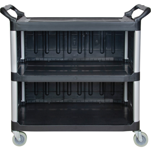 Utility Cart, 3 Tiers, 19-3/4" x 37-1/2" x 40-1/4", 250 lbs. Capacity Moffatt Supply & Specialties