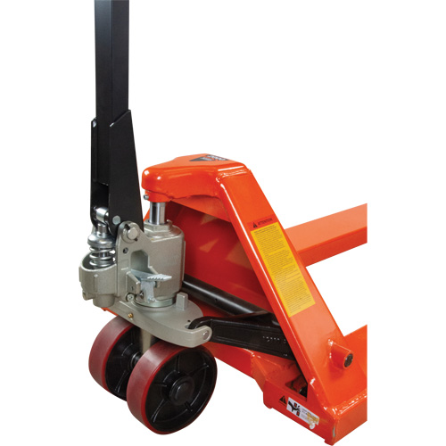 8' Long Fork Hydraulic Pallet Trucks, 96" L x 27" W, 4400 lbs. Capacity Moffatt Supply & Specialties