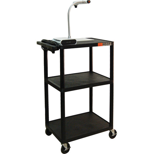 Chariot utilitaire &eacute;lectrique, 3 tiers, 24" x 42" x 18", Capacit&eacute; 300 lb Moffatt Supply & Specialties
